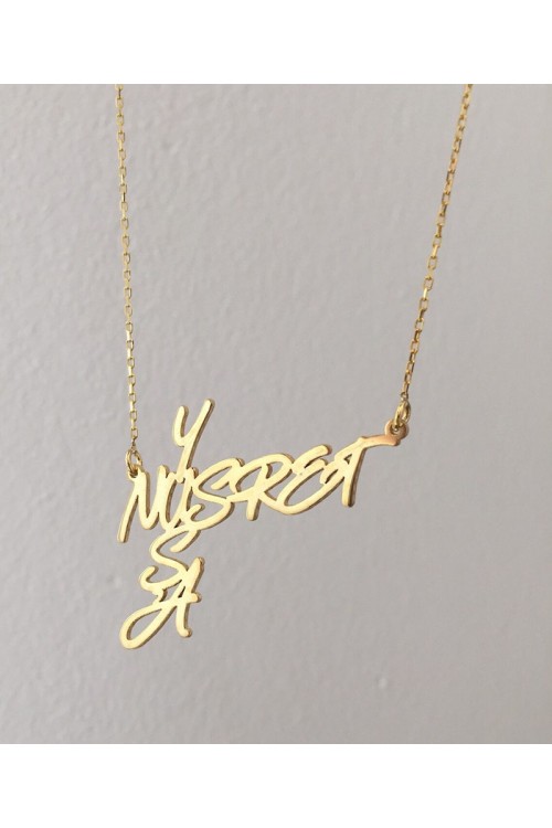 İç İçe İki İsimli Kolye