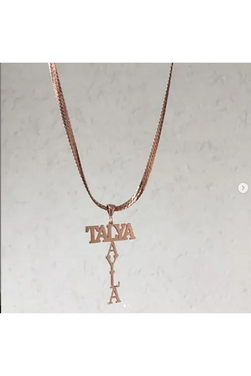 Snake Zincir İsim Kolye