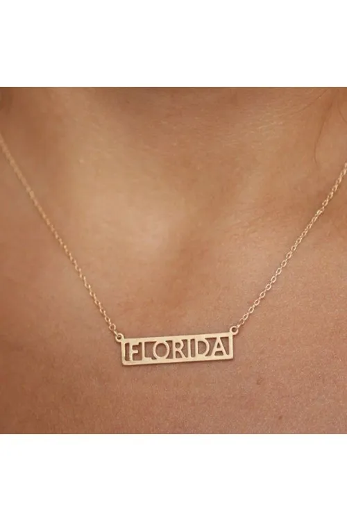 Çerçeveli İsim Kolye